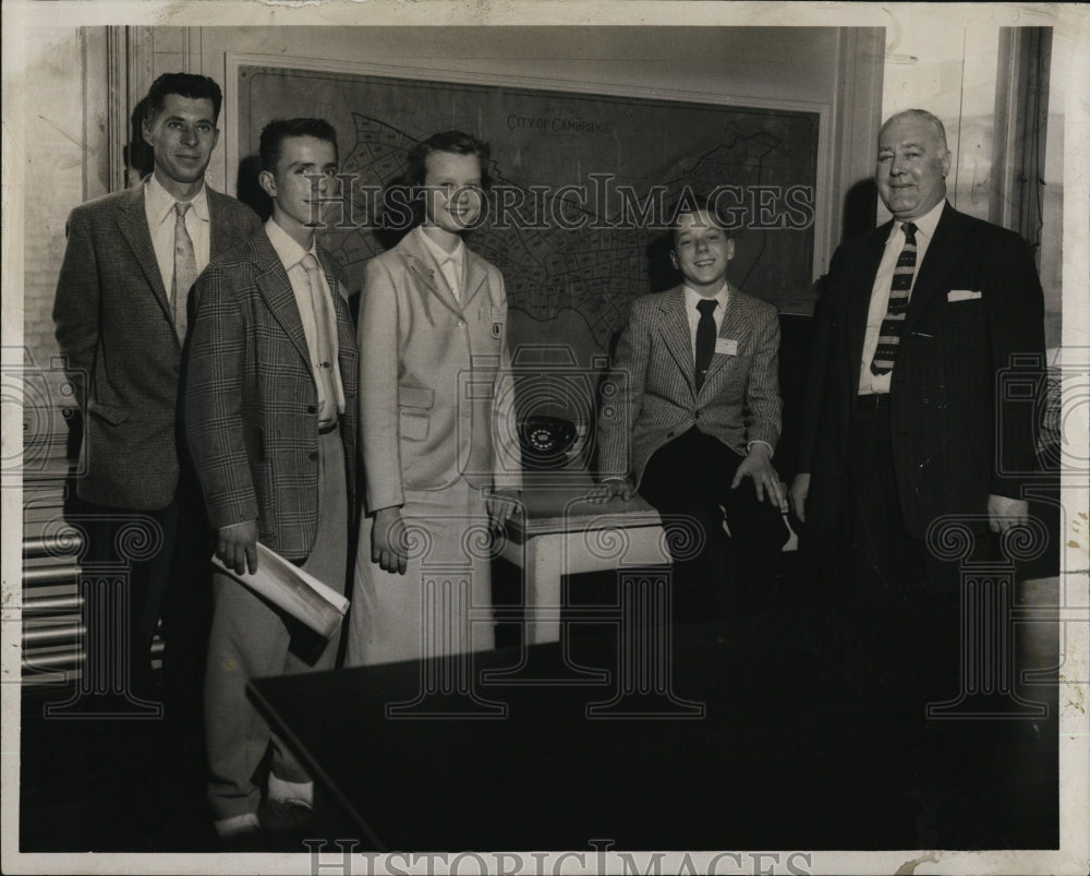 1956 Engineer Arthur Rice & C.Brendan Chairman Of Board Of Assessors - Historic Images