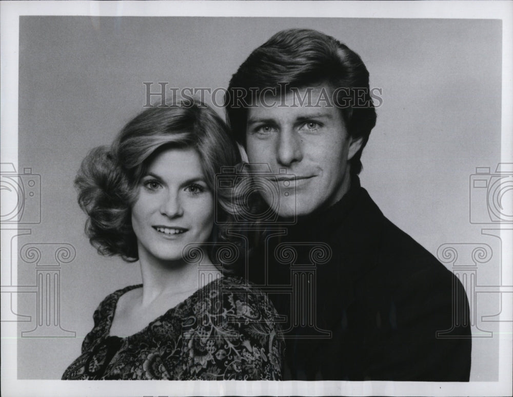 1978 Press Photo Actor Donna Beck &amp; Chuck Tyler In &quot;All My Children&quot; - Historic Images