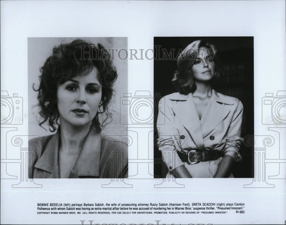 1990 Press Photo Actress Bonnie Bedelia In "Presumed Innocent" - RSM02013 - Historic Images