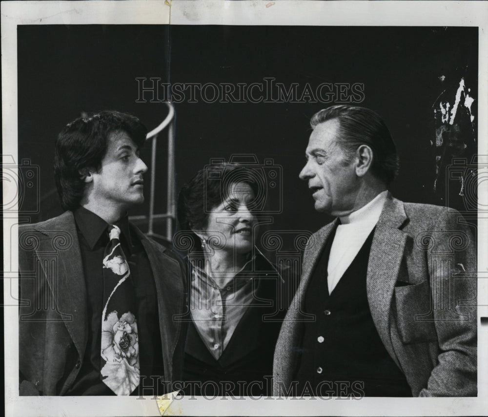 1977 Press Photo Actor Sylvester Stallone & Marylin Beck - RSM02049 - Historic Images