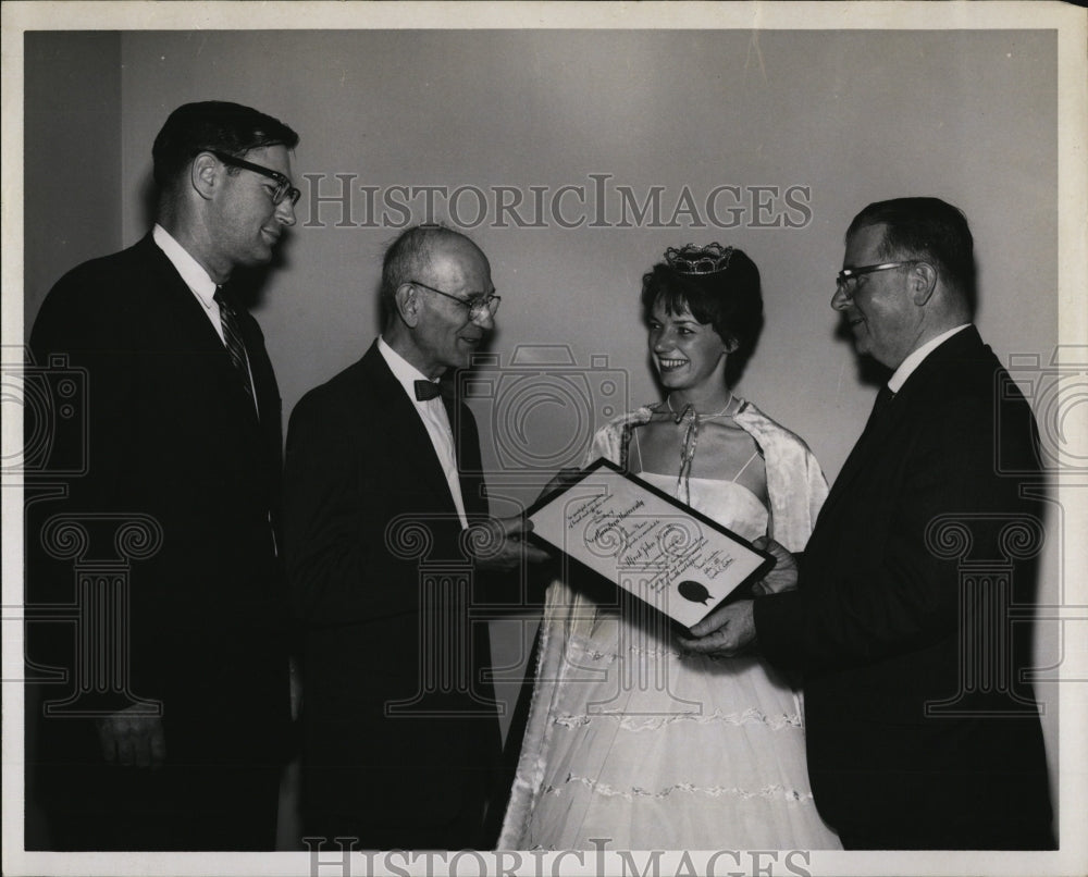 1961 Press Photo Prof. Alfred Ferretti,Dr Ana Knowles.J Lawler.A Wissenbach - Historic Images