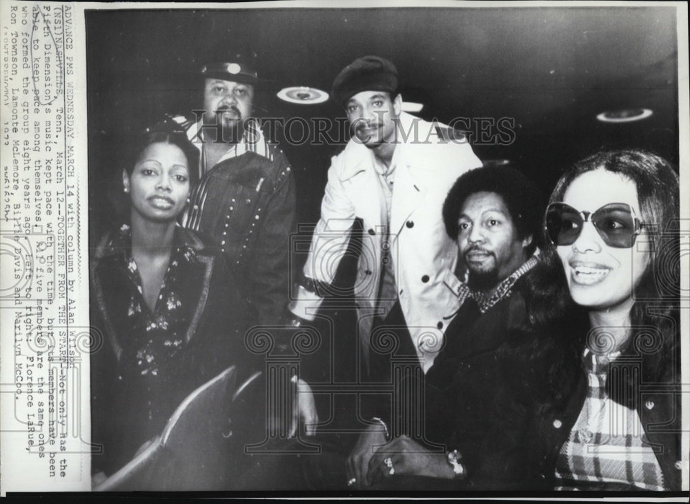 1973 Press Photo Music group "Fifthe Dimension" to perform - RSM02077 - Historic Images