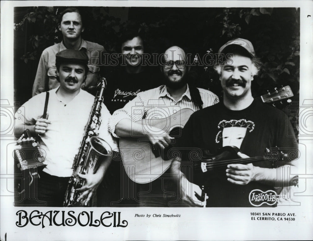 1989 Press Photo Michael Doucet and Cajun band BeauSoleil - Historic Images