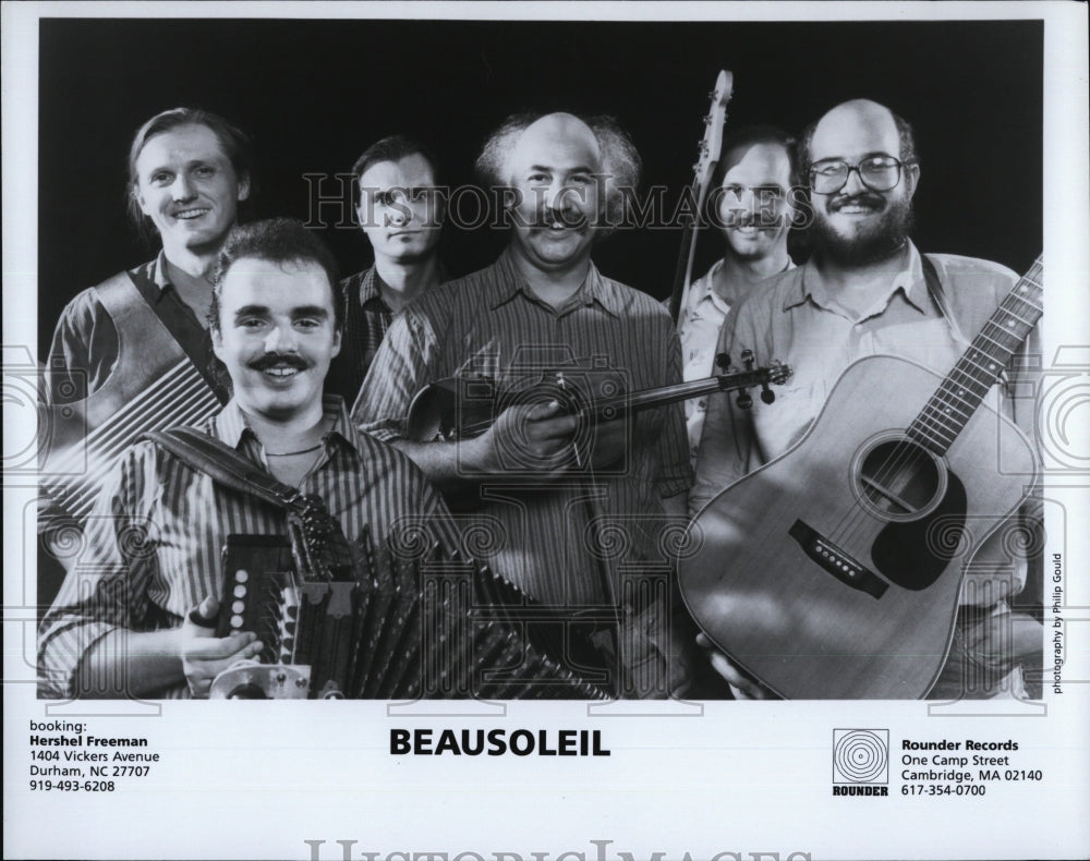 Press Photo members of Cajun group Beausoleil - RSM02285 - Historic Images