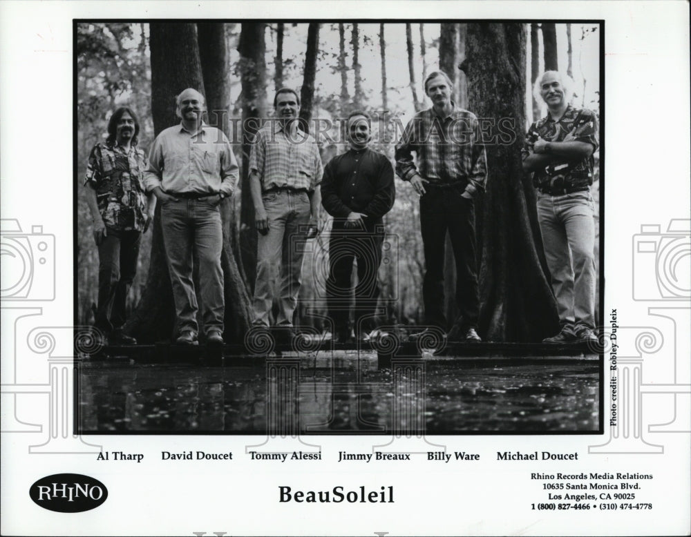 2002 Press Photo BeauSoleil, Cajun Music, Al Tharp, D Doucet, T Alessi, J Breaux - Historic Images