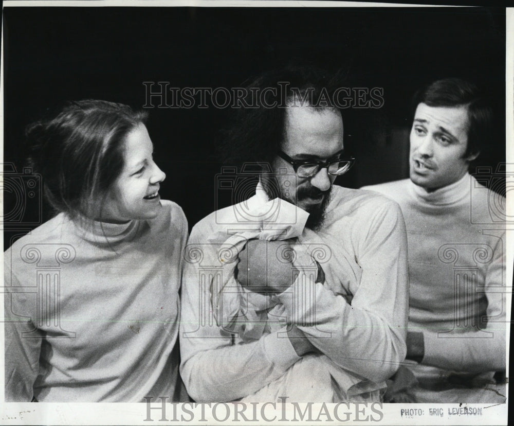 1973 Press Photo Actress Suzanne Baxtresser &amp; David Klein In &quot;I Came Into World&quot; - Historic Images