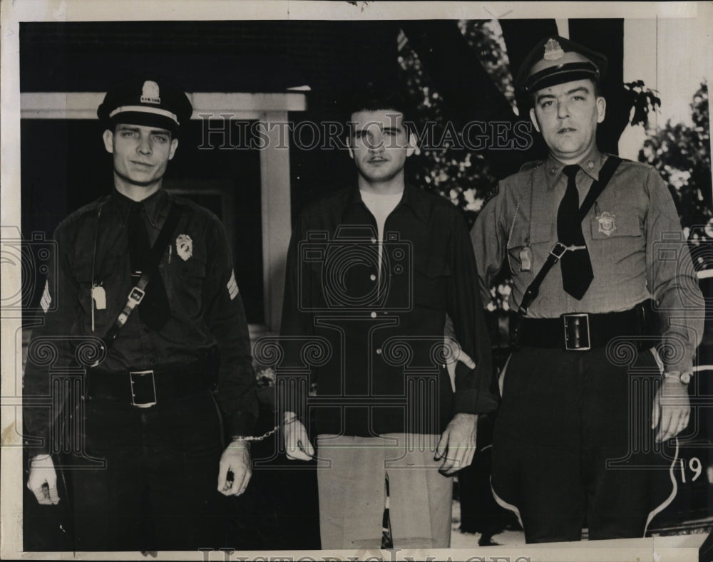 1953 Donald Bebout Charged with Murder of Irene Bulger Age 16 & Poli - Historic Images