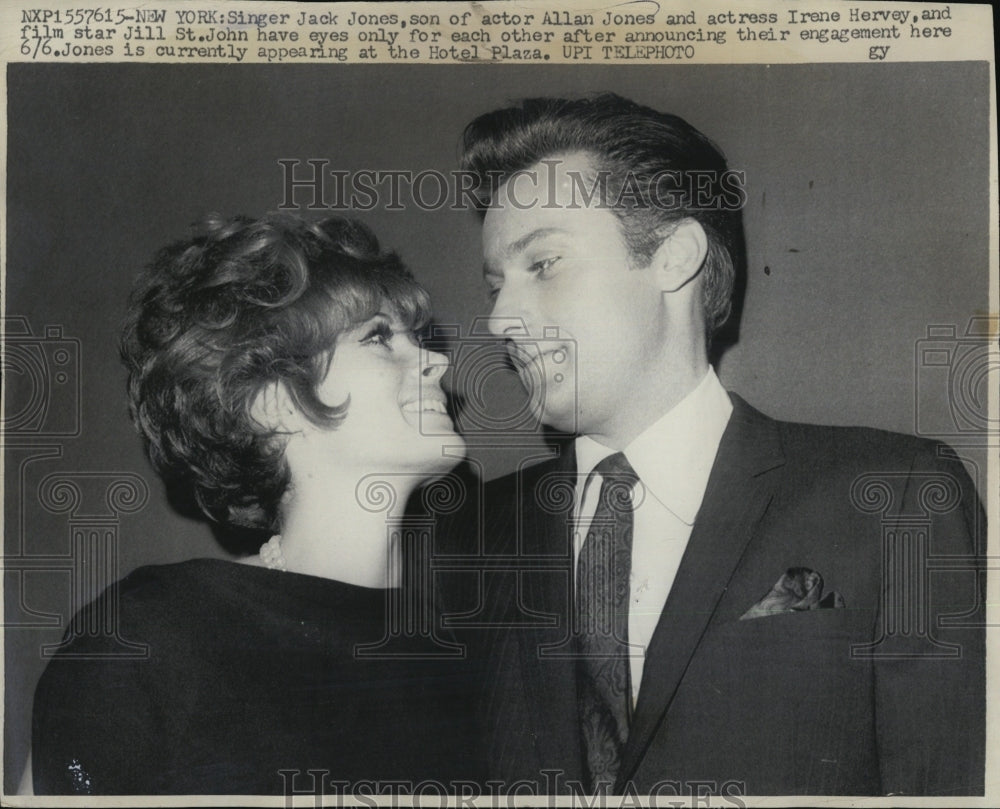 1967 Singer Jack Jones and Actor Allan Jones Jill St. John - Historic Images