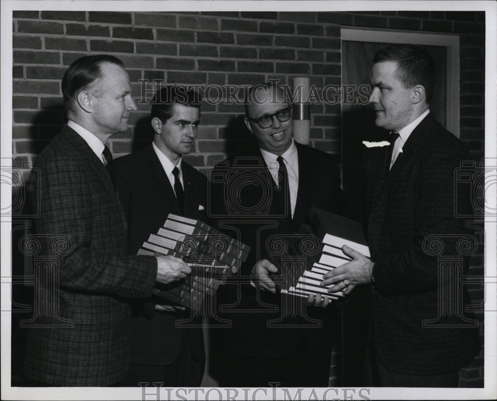 1962 Press Photo Robert Beers, Fred Hill, Dwaine Overby, William Beckler Jr. - Historic Images