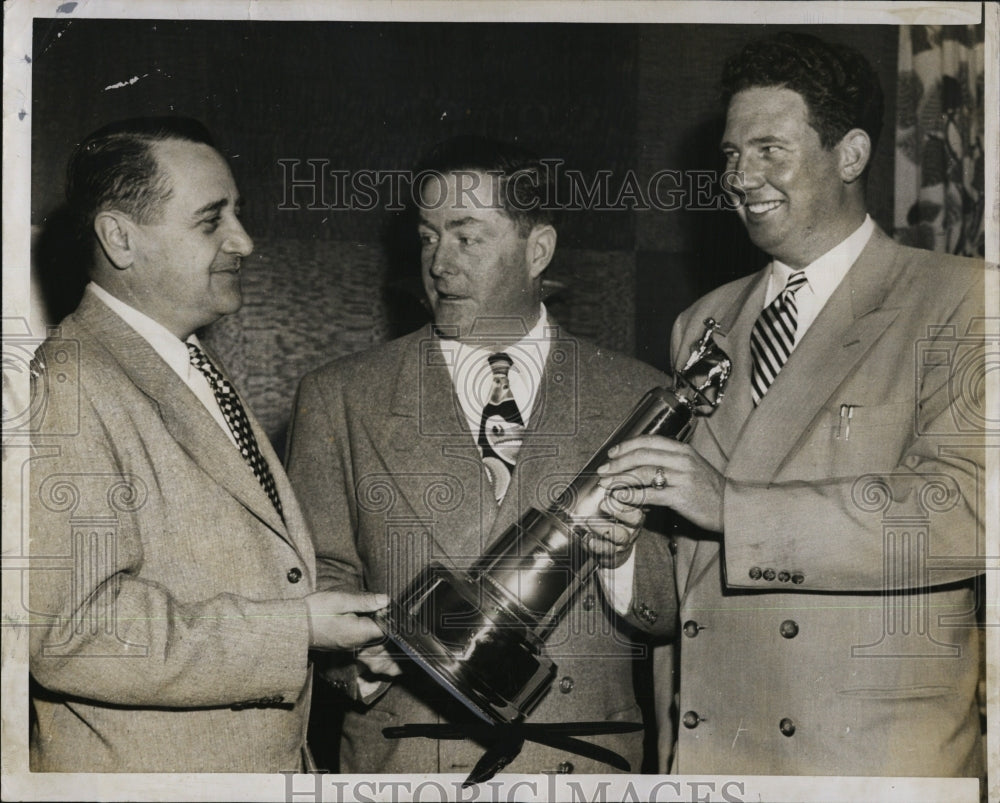 1952 Press Photo Racing Commissioner Thomas Beedam,Edward Masters Edward Keelan - Historic Images