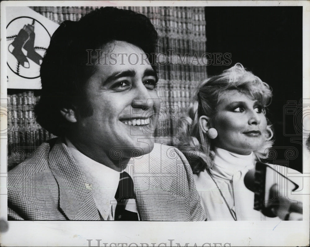 Press Photo Baseball Player Mike Torrez &amp; wife Danielle - Historic Images