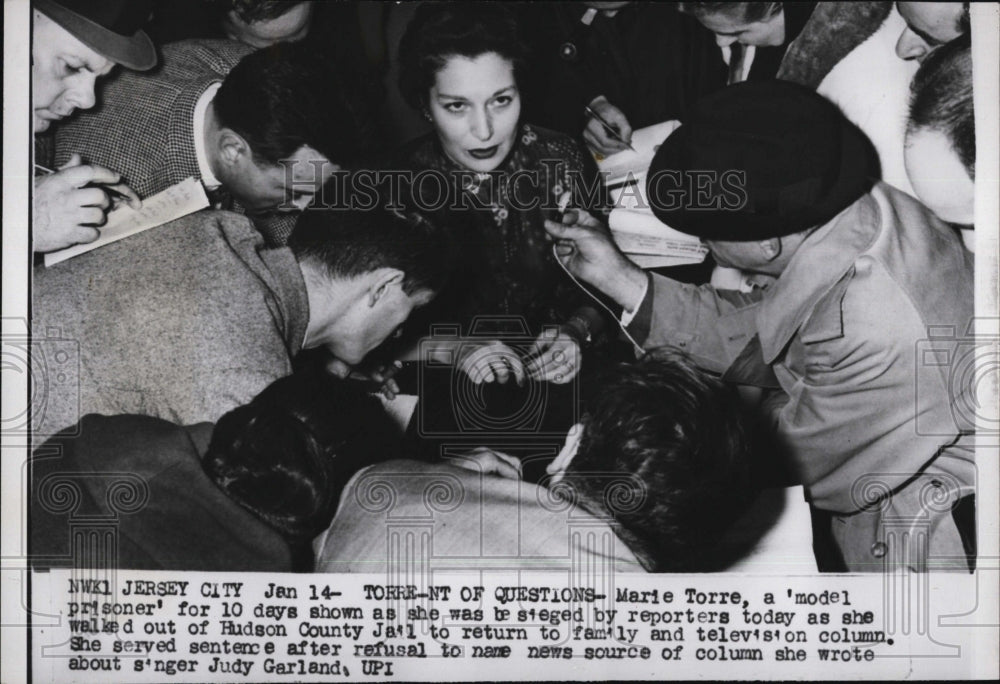 1959 Marie Torre, New York Herald Tribune Columnist, Contempt Court - Historic Images