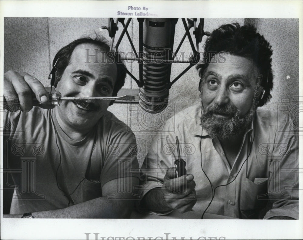 1987 Press Photo Click & Cack Maglozzi of Comedic Auto Repair Guys Their Brother - Historic Images