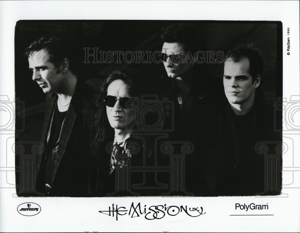 1990 Press Photo The Mission are a gothic rock band formed in 1986 - RSM02859 - Historic Images