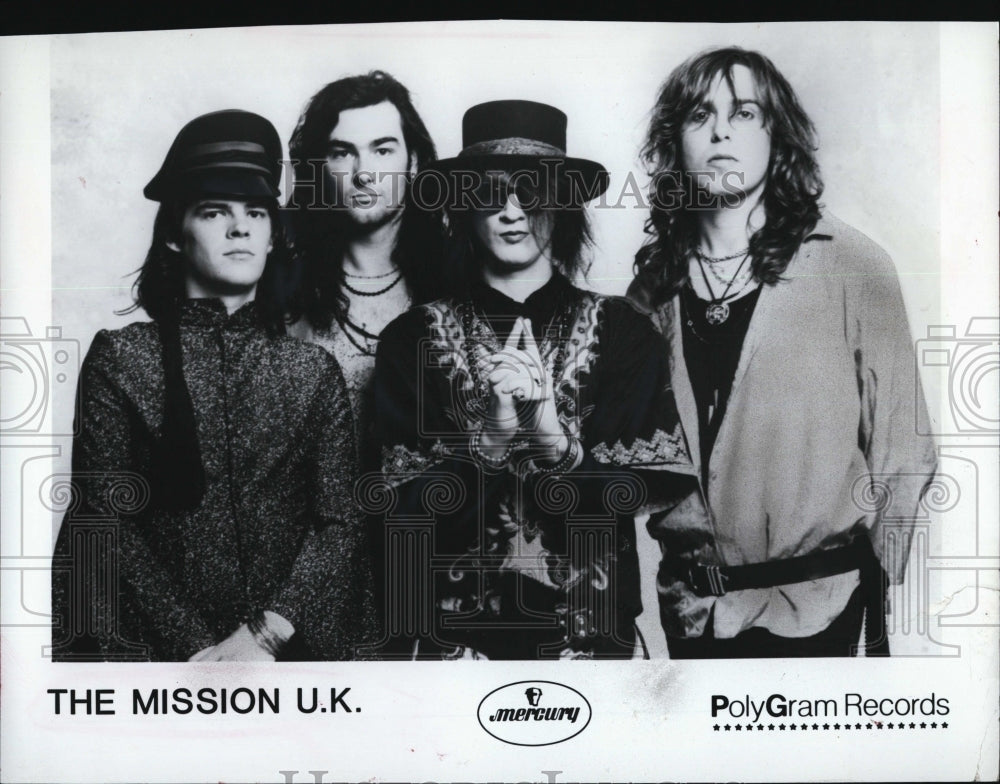 1990 Press Photo The Mission are a gothic rock band formed in 1986 - RSM02861 - Historic Images