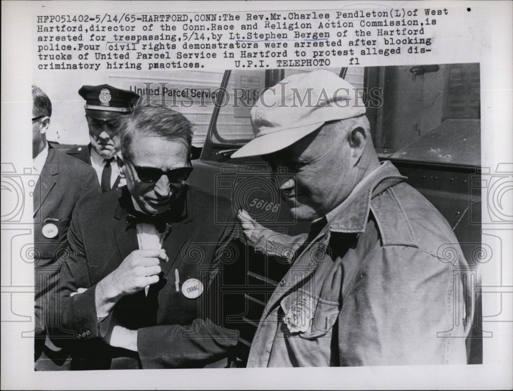 1965 Press Photo Rev.Charles Pendleton Director Conn.Race & Religion Committee - Historic Images