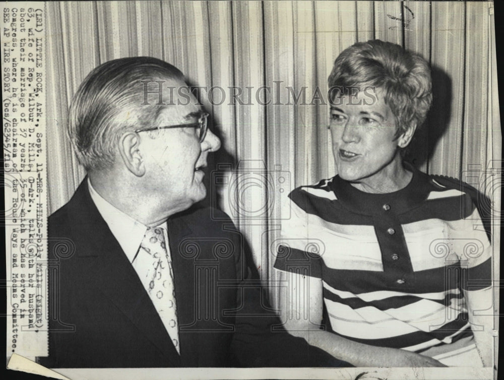 1971 Press Photo Polly Mills Wife of Rep Wilbur Mills D-Arkansas - RSM02979 - Historic Images