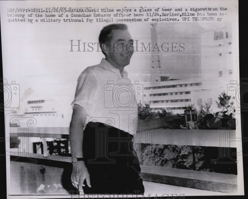 1963 Press Photo David Milne Canadian Embassy Officer - RSM03367 - Historic Images