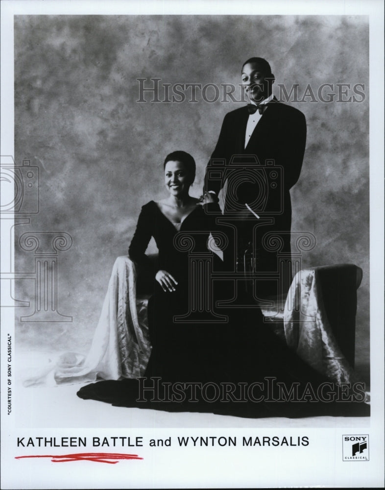 Press Photo Kathleen Battle, Wynton Marsalis - RSM03727 - Historic Images