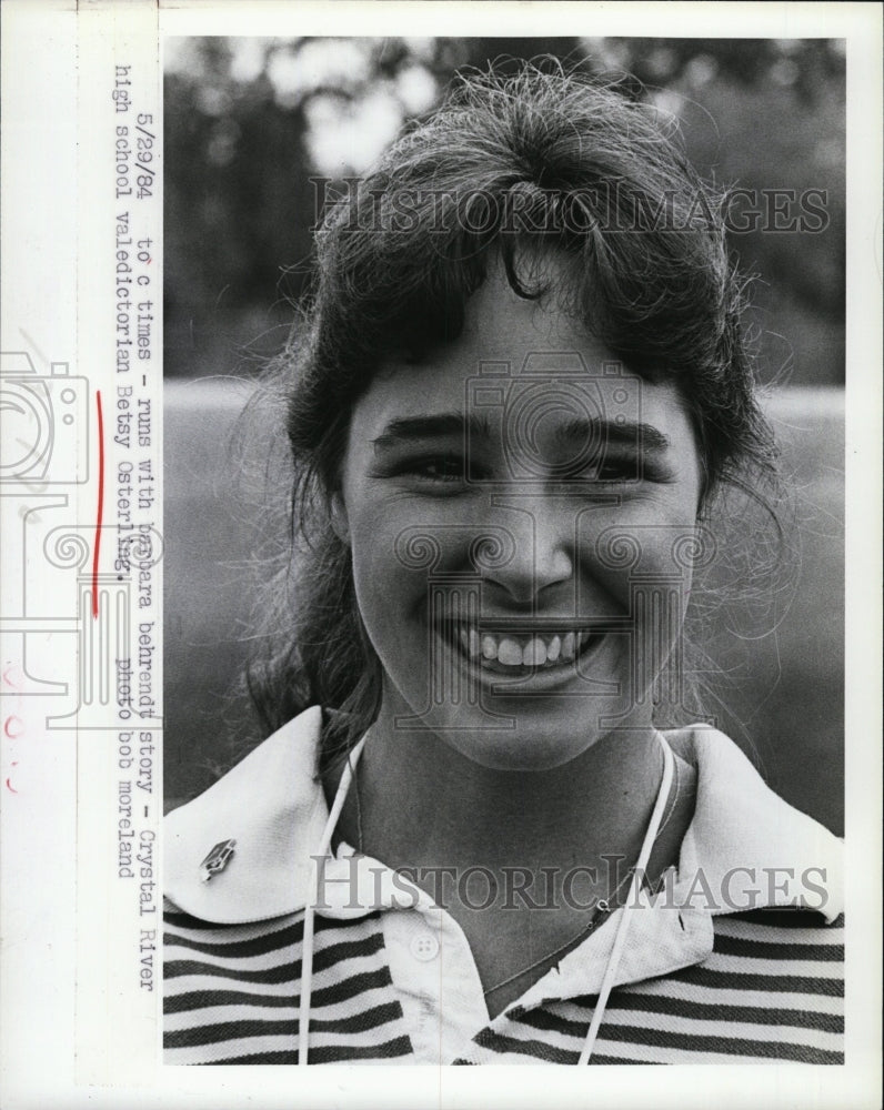 1984 Crystal River, Fla Valedictorian, Betsy Ostering-Historic Images