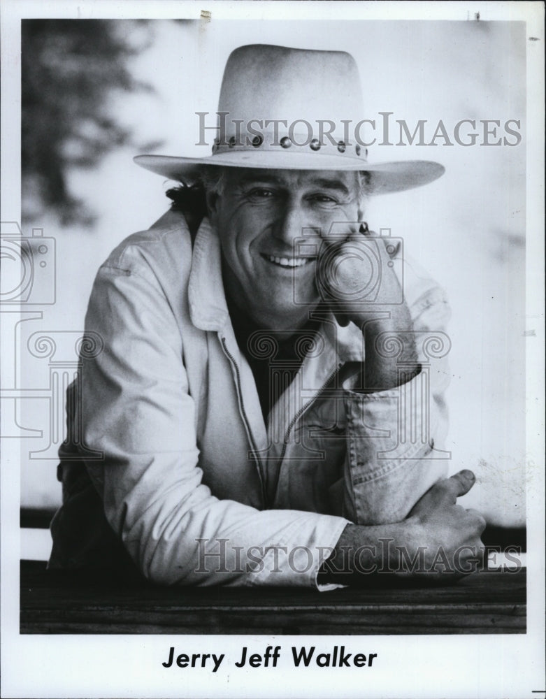 1986 Press Photo Jerry Jeff Walker, Composition &quot;Mr. Bojangles&quot; - RSM04083 - Historic Images