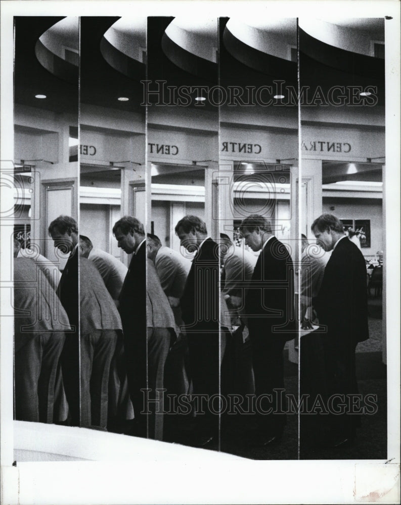 1991 Press Photo Don Wall at luncheon at Riverside Hotel in Tampa, Fla. - Historic Images