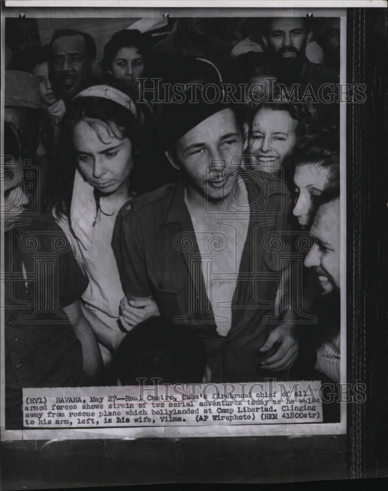 1964 Press Photo Raul Castro, brother of Cuban leader Fidel Castro &amp; wife - Historic Images