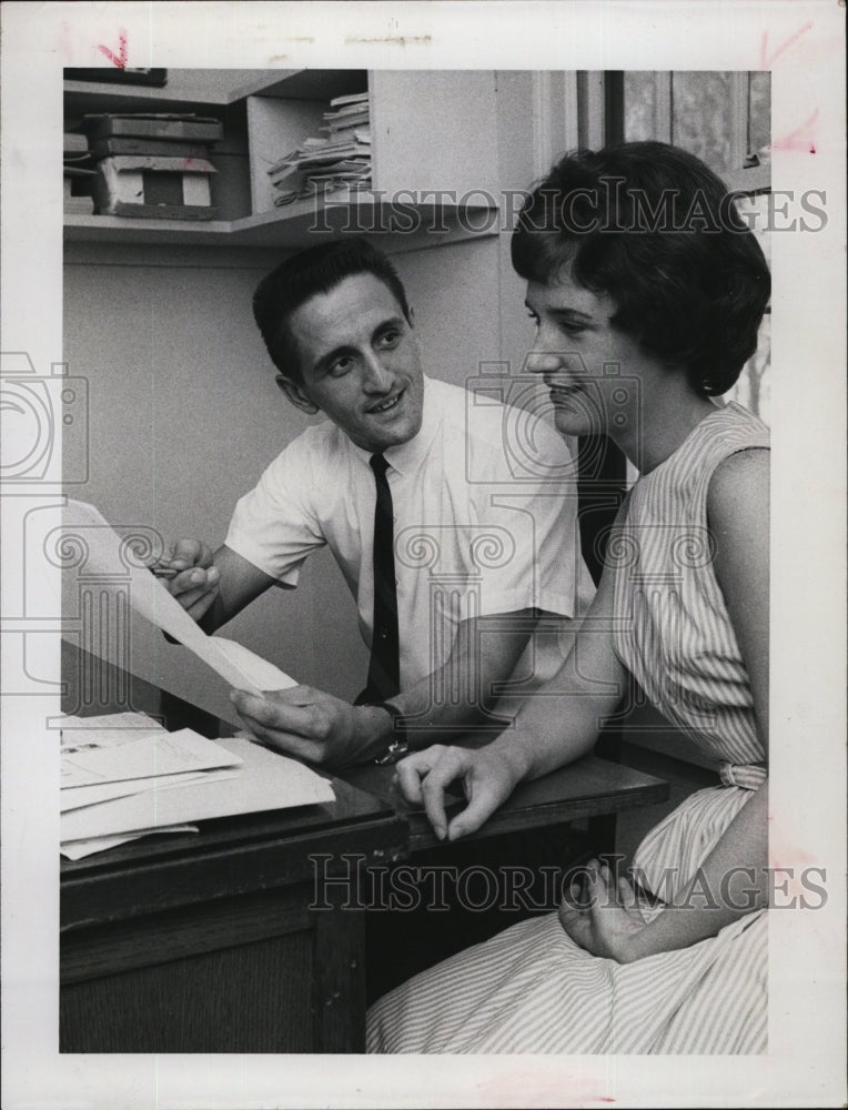 1983 Keswick Christian school principal Robert Miller & R Galbraith - Historic Images