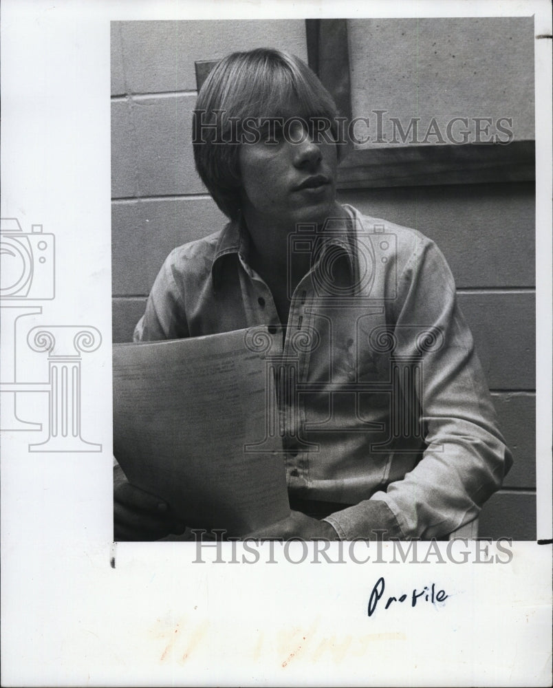 1978 Press Photo Jim Miller student St. Petersburg Junior College - RSM04957 - Historic Images