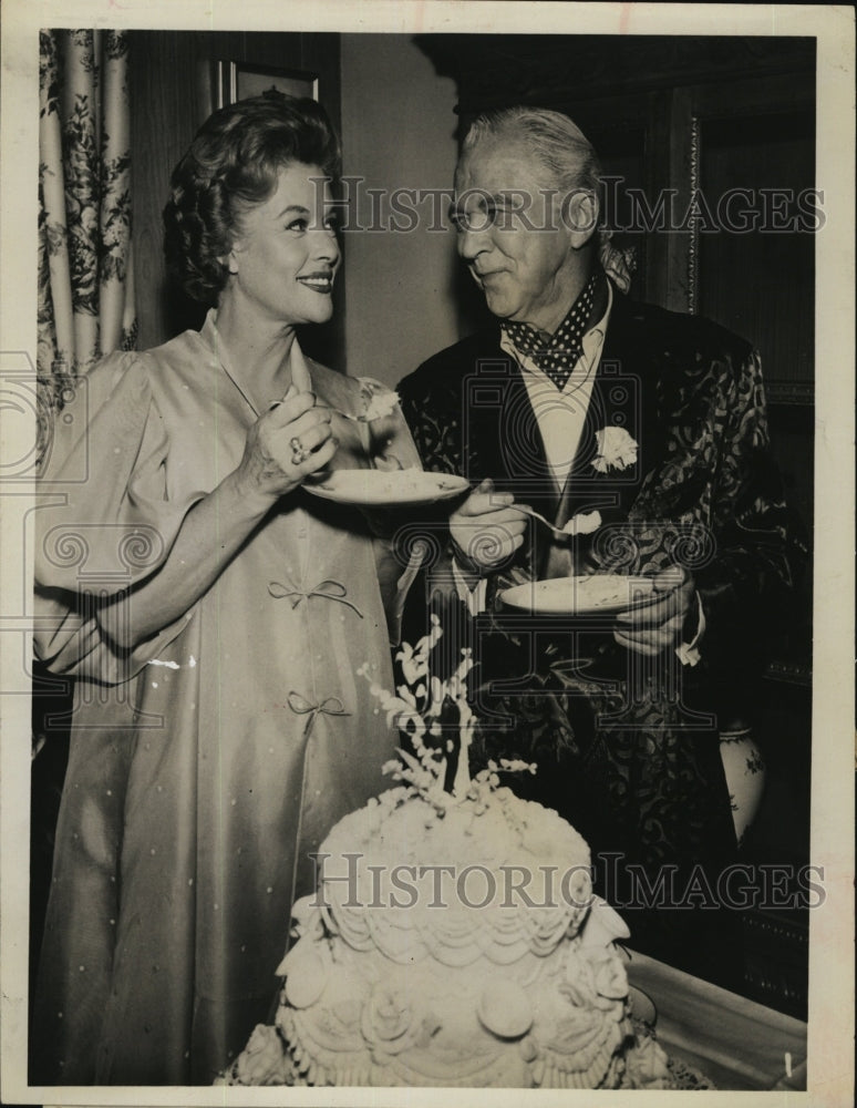 1961 Press Photo &quot;The Last of the Big Spenders&quot; Irene Hervey, Lee Tracy - Historic Images