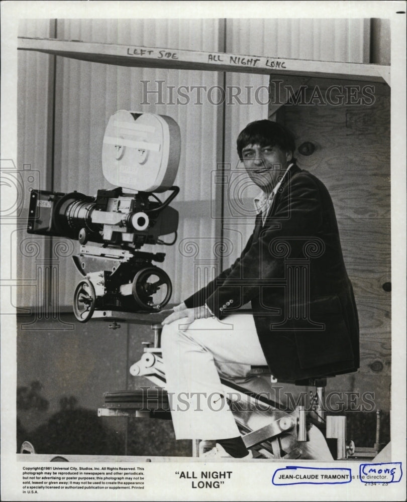 1981 Press Photo Jean-Claude Tramont, Director of &quot;All Night Long&quot; - RSM05835 - Historic Images