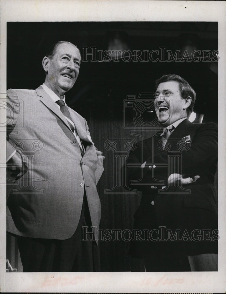 1969 Press Photo Arthur Treacher, Merv Griffin &quot;The New Merv Griffin Show&quot; - Historic Images