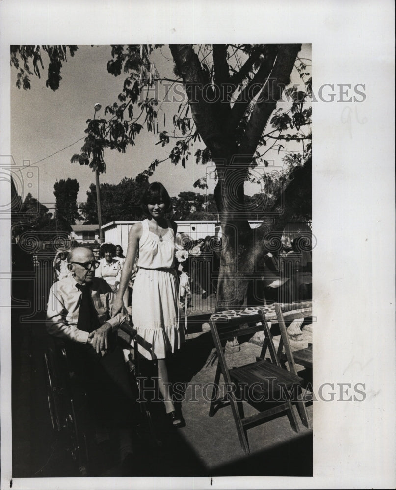 1978 Press Photo Lynda Johnson, Arthur Spinney, Parkway Nursing Home Wedding - Historic Images