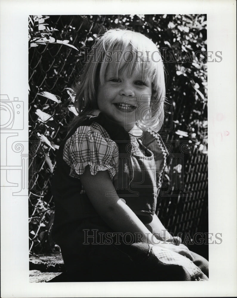 1982 Press Photo Tracey Johnson,2 has open heart surgery - Historic Images