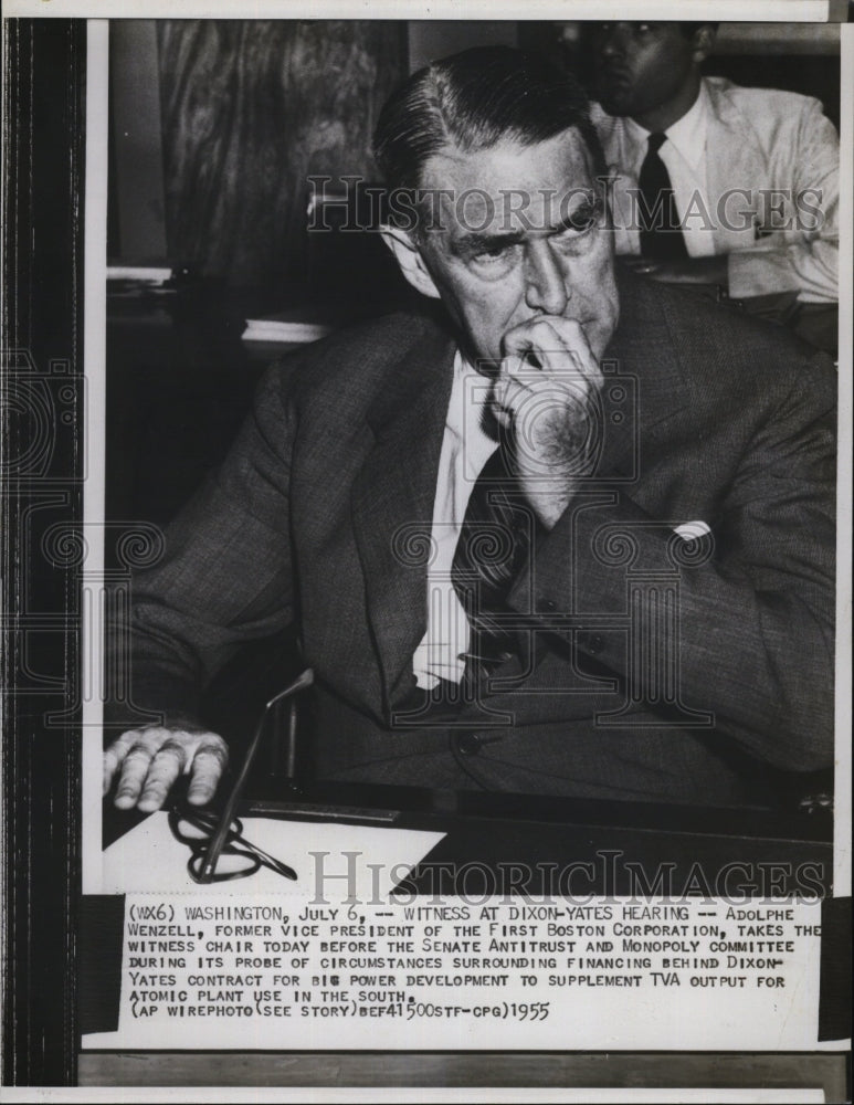 1955 Adolphe Wenzell Testifies At Dixon-Yates Hearing-Historic Images