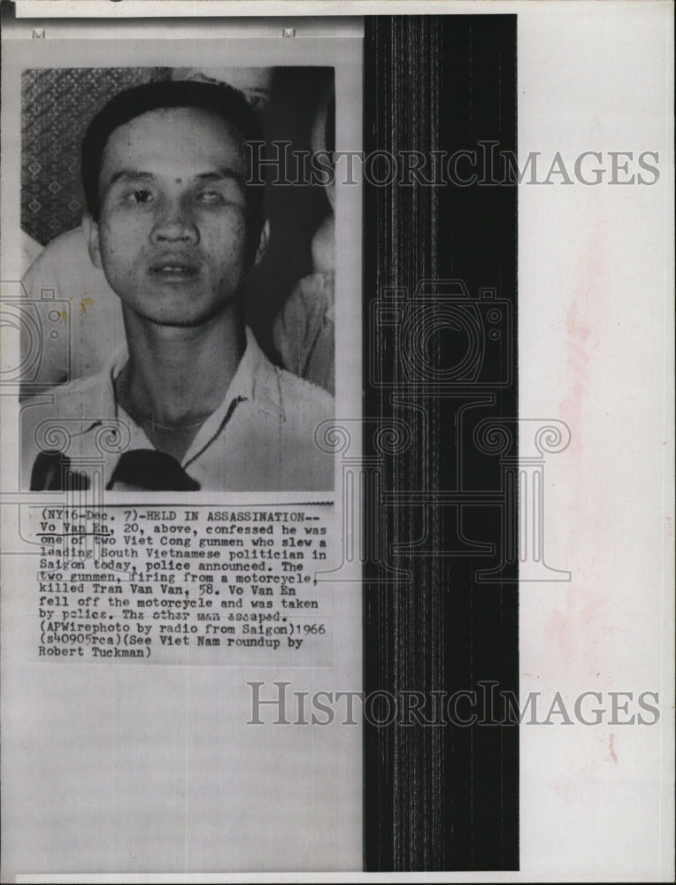 1966 Vo Van En, Viet Cong Gunme who killed Tran Van Ven.-Historic Images