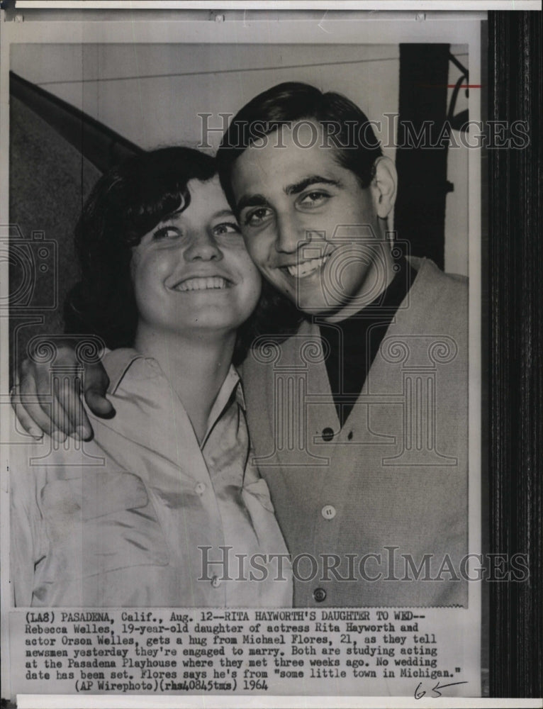 1964 Rebecca Welles Daughter Of Rita Hayworth Marries Michael Flores - Historic Images