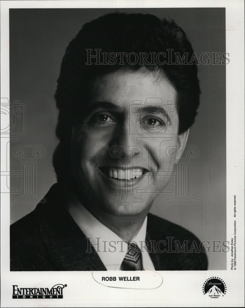 1988 Press Photo Robb Weller American Television Host Entertainment Tonight - Historic Images