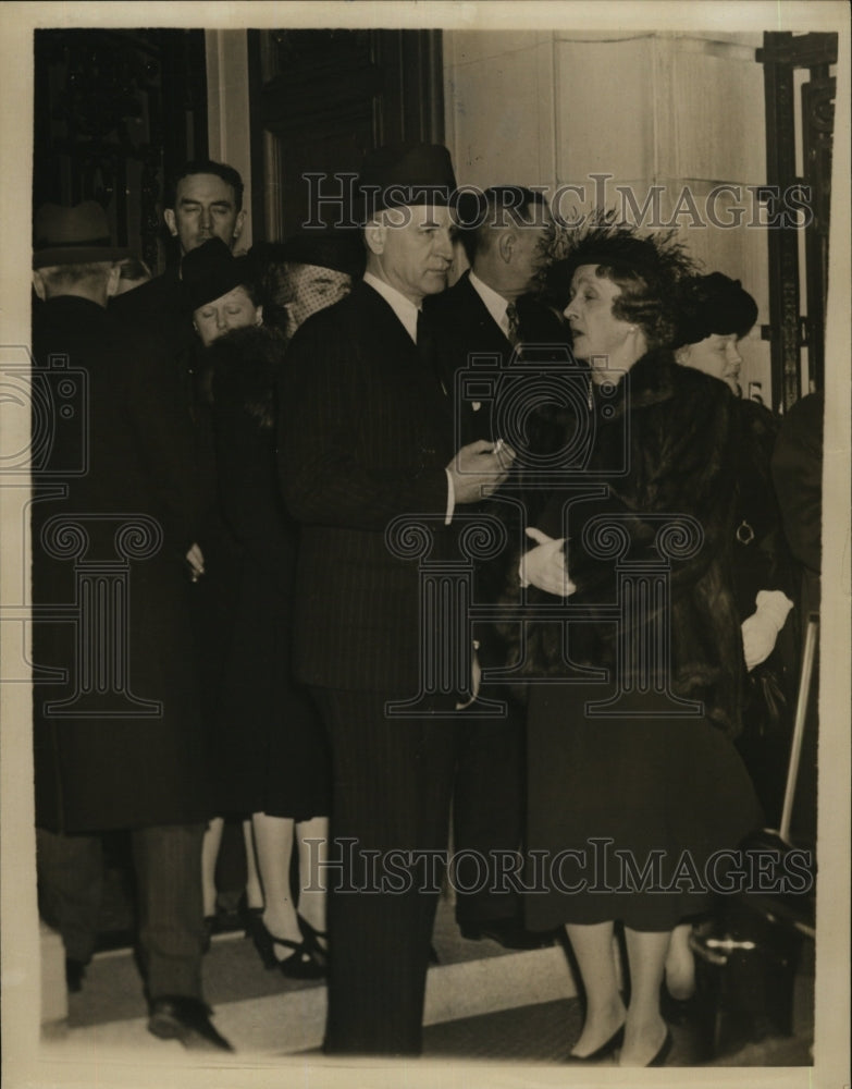 1940 Press Photo US Undersec of State Sumner Welles &amp; wife at a reception - Historic Images