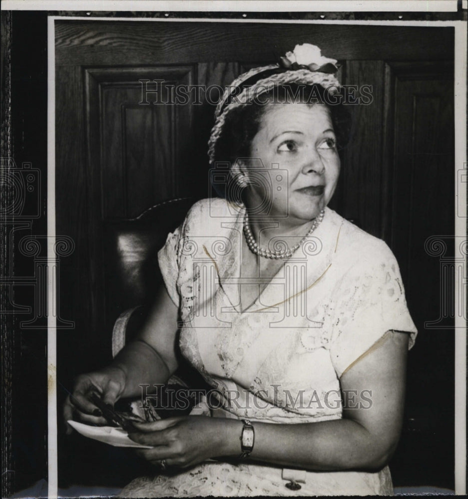 1954 Press Photo Mrs. Grace W. Thomas Atlanta Attoney qualified Governor Georgia - Historic Images