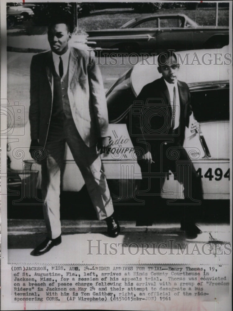 1961 Press Photo Henry Thomas at his appeals trial in Miss. - RSM07241 - Historic Images