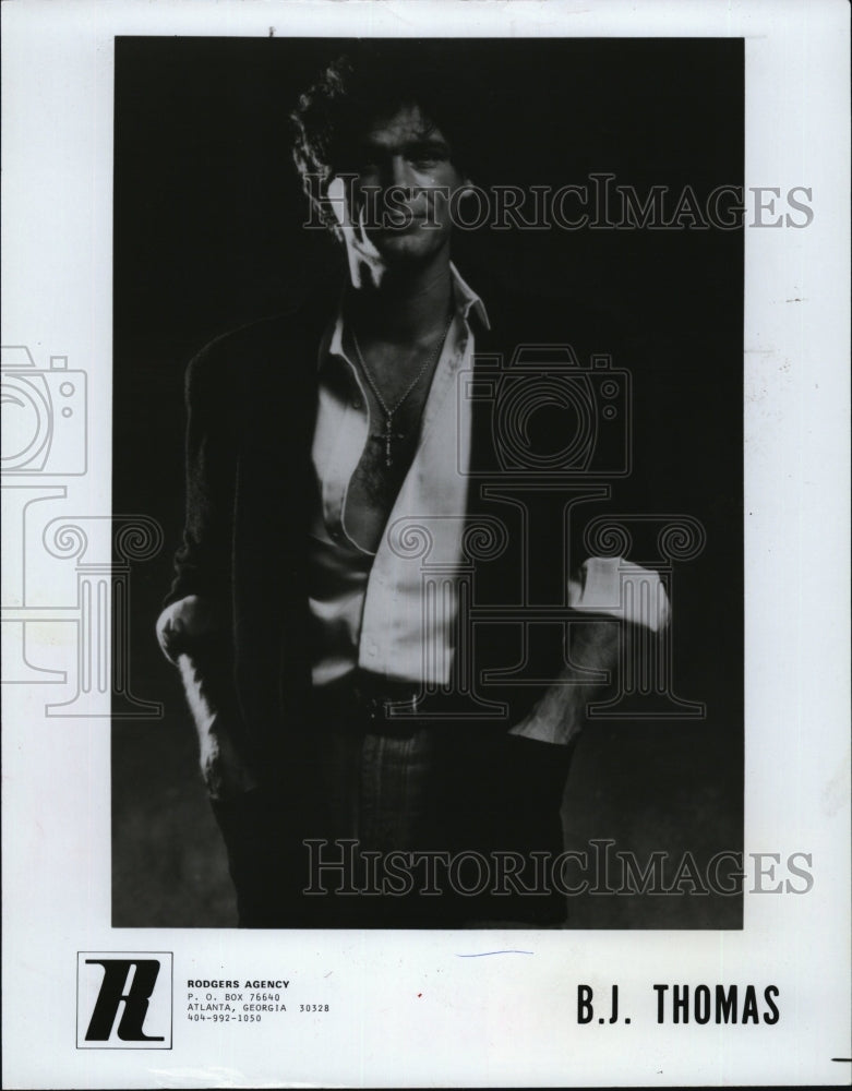 1980 Press Photo Recording star B.J. Thomas on MCA Records - RSM07255 - Historic Images