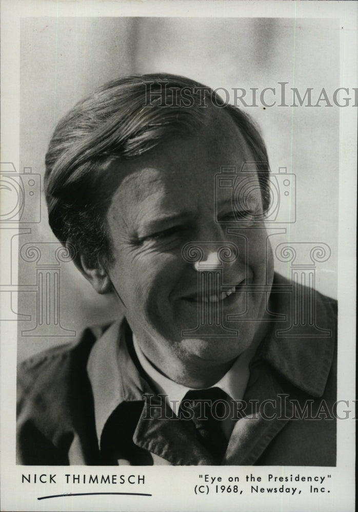 1969 Press Photo Nick Thimmesch for &quot;Eye on the Presidency&quot; - Historic Images