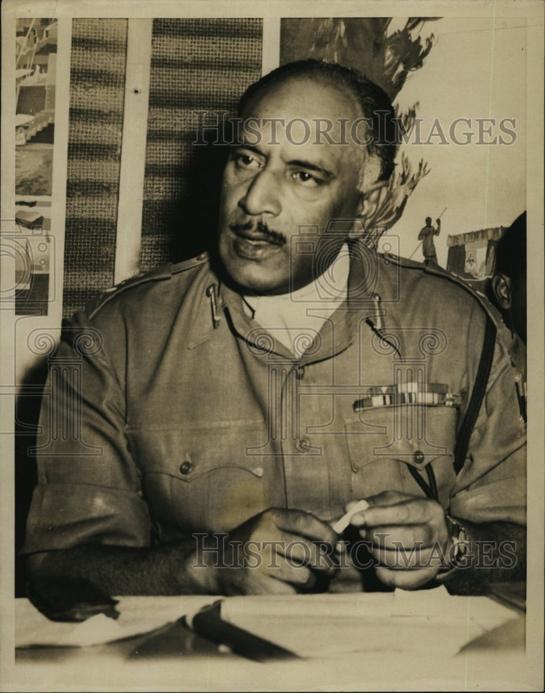 Press Photo Gen. Kondendera Thiamayya, commander of U. N. Peace Force - Historic Images