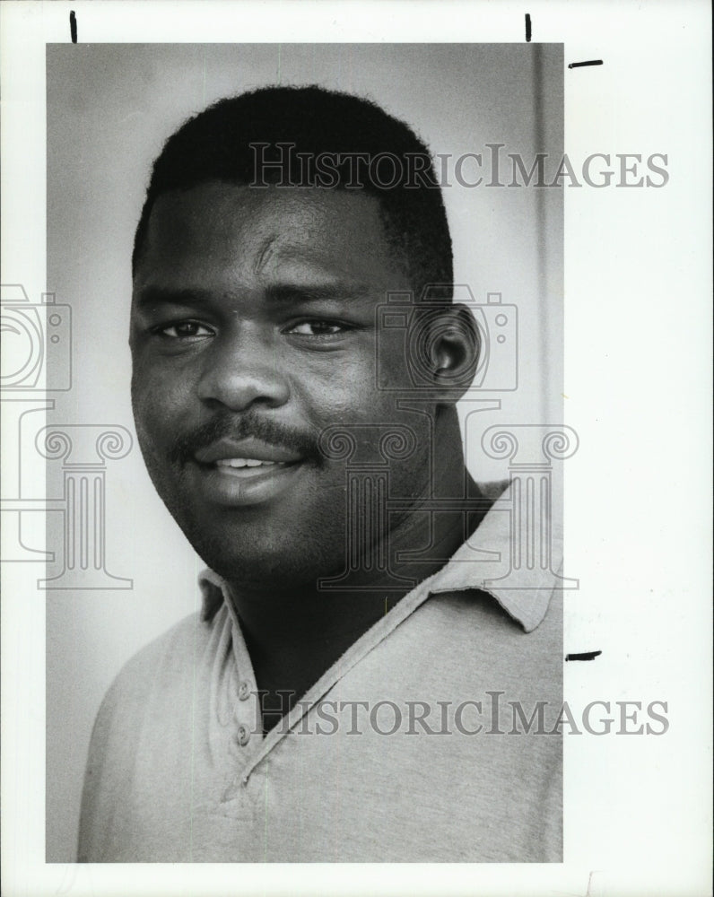 1987 Press Photo Art Thomas, baseball player for Polk Community College - Historic Images