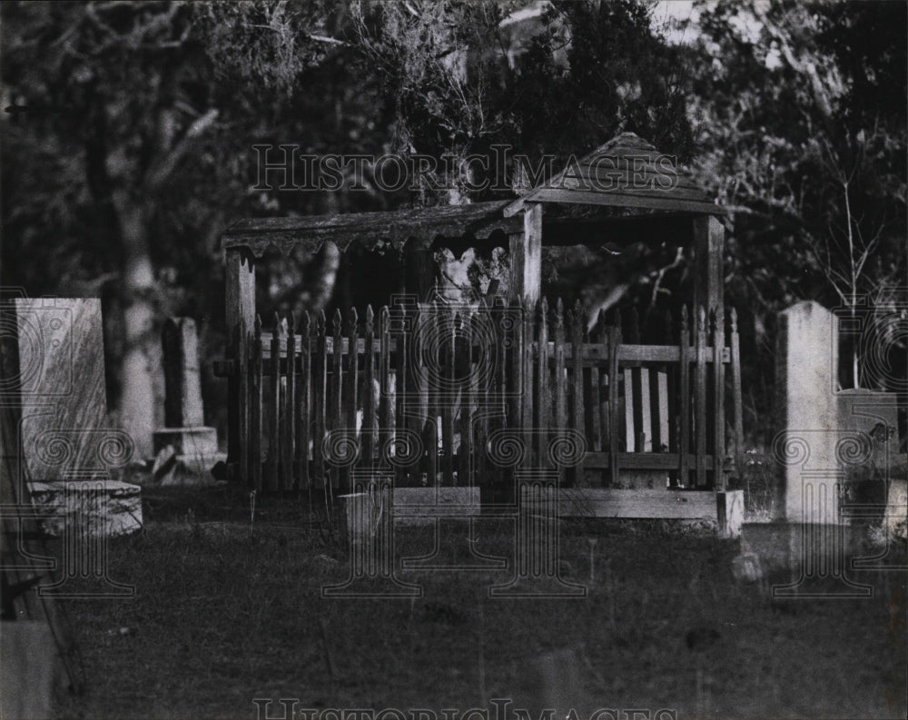 1978 Press Photo Citrus County, Fla. childrens  gravesite - Historic Images