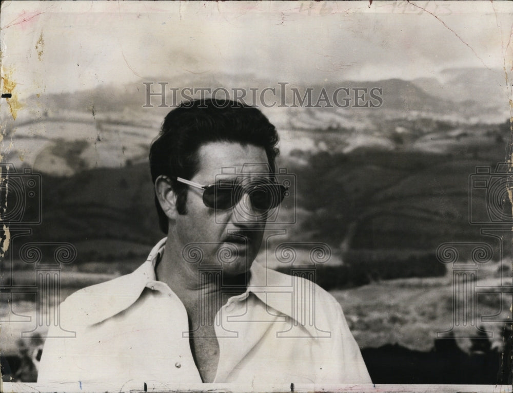 1974 Press Photo Fugitive Financier Robert Vesco in Costa Rico - RSM07791 - Historic Images