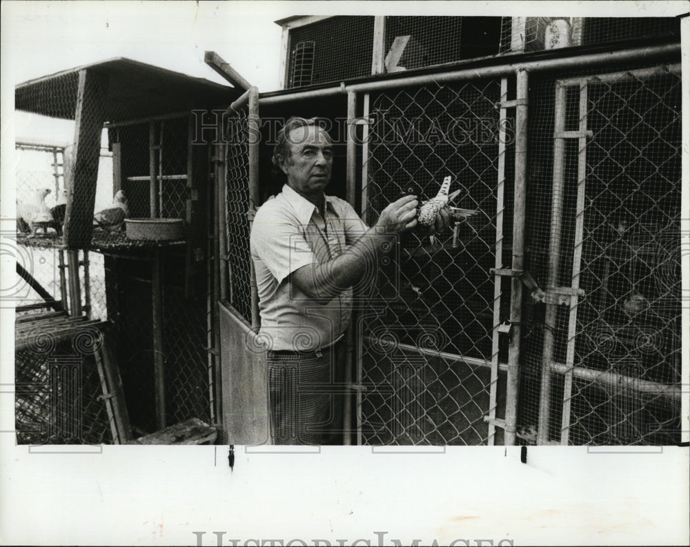 1981 Press Photo Joseph Rozen pigeons missed thieves - Historic Images