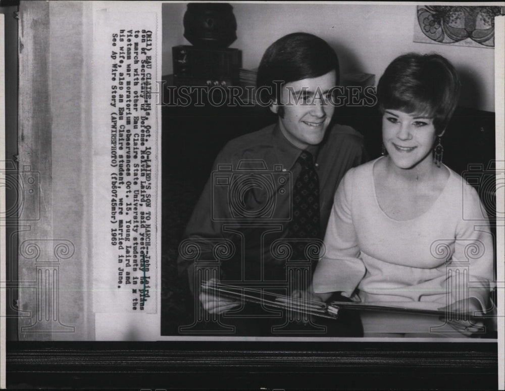 1969 John Laird, son of Sec of Defense Melvin Laird & wife - Historic Images