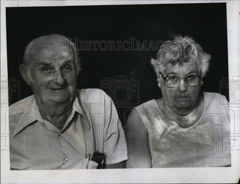 1967 Press Photo Mr. &amp; Mrs. John Roush Plan 270th Family Reunion - RSM07921 - Historic Images